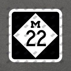 Vintage M22 Highway Sign Vinyl Sticker Perfect for Decor, Gifts & More #767044