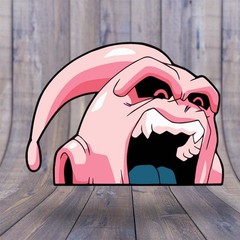 Majin Buu Peeker Sticker Dragon Ball Car Decal Anime Vinyl 3–7″ Wide Made in USA