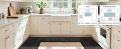 Easy Care Area Rug 4ft x 6ft, Non-Slip Machine Washable Entryway Rug, Dog Door