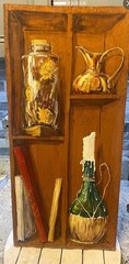 Vintage B. Berger Handpainted Wooden Wall Decor