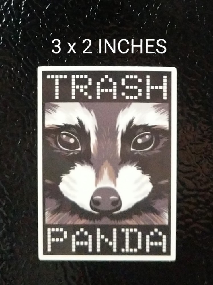3″ Raccoon Trash Panda Decal Vinyl Sticker Wildlife Coon Cute Garbage Cat Animal