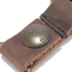 Water-Resistant Saddle Leather Keychain – Self-Locking Clip for Secure Carry