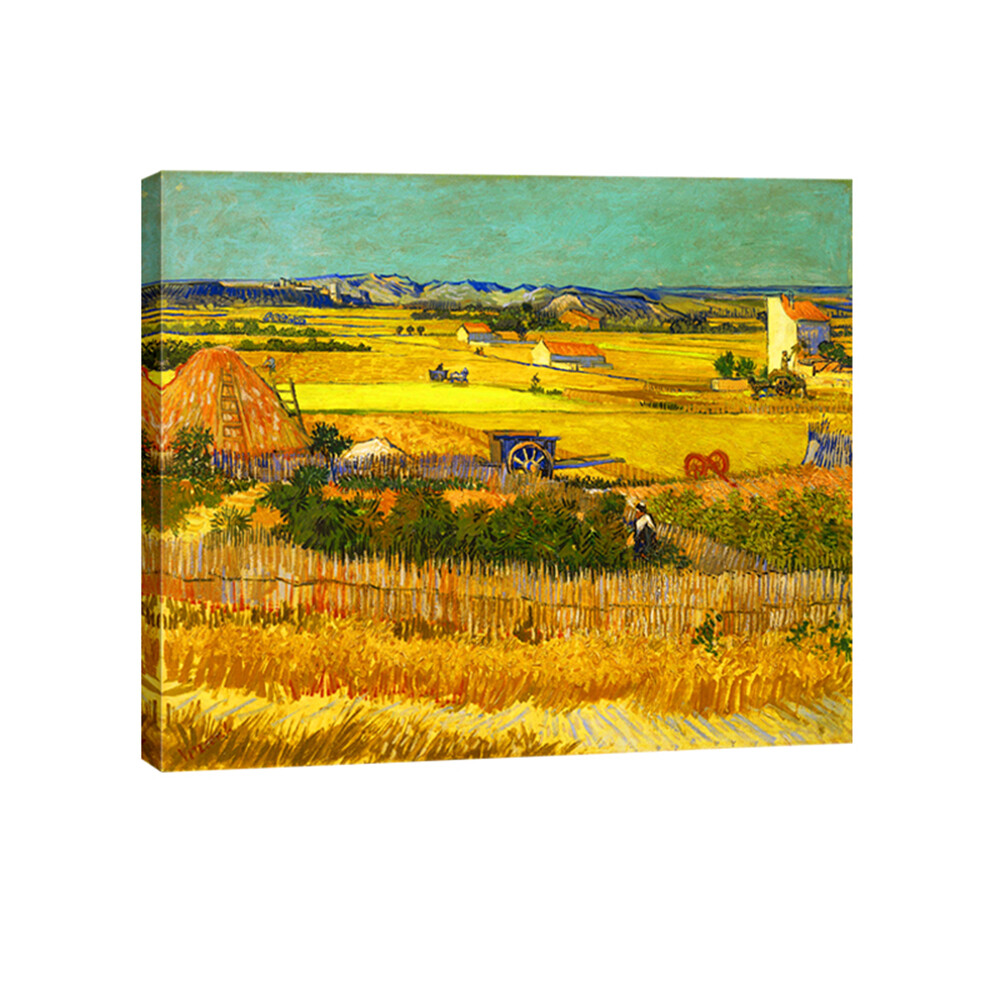Canvas Print Picture Wall Art Van Gogh Painting Repro Home Decor Harvest Framed
