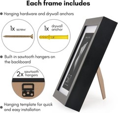 5×7 Picture Frame with Shatter-Resistant Glass – Use as 4×6 Frame with Mat