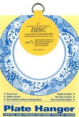 Disc Adhesive Plate Hangers Small Assorted Set of 2×1.25″, 2×2″, and 2×3″
