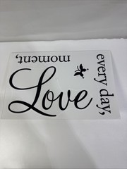 Live Every Moment,Laugh Every Day,Love Beyond Words,Wall Sticker Motivational
