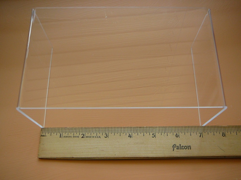 7″ x 4″ x 3″ x 3mm T Clear Acrylic Risers Display Stands (by T’z Tags) Lot of 8