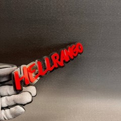 1x HELLRANGO Custom Text 3D Acrylic Car Emblem Badge Multicolor Fender Decal