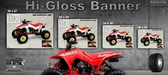 1987 HONDA FOURTRAX 250R TRX QUAD BANNER OEM FLYER AD