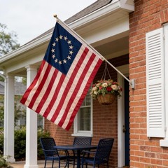 AMZFLAG Vintage Betsy Ross Flag 3×5 ft for Outside, Tea-Stained 100% Cotton 1…