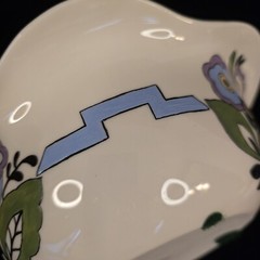 Lennox Belleek Antique bowl Hand Painted Roses Floral Motif 1937 signed