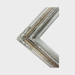 11 x 14 In stock ready to ship, Traditional compo ornate wood frame,silver frame