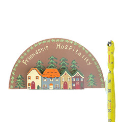 Vintage Friendship Hospitality Wooden Wall Plaque Folk Art Cottage Village Sign