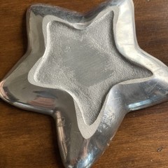 7 in Starfish Metal Jewelry Trinket Dish Beach Seashell Sea Star Indoor Outdoor
