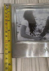 Mariposa 4×6 «i love us» Silver Tone Picture Frame #4300LV FREE-SHIP