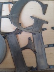5″ Tall Metal Letters A-Z and Numbers 0-9 FREE SHIPPING