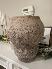 ALMA Rustic Ceramic Vase 9.8” | Boho Wabi Sabi Decor | New | Store Closing