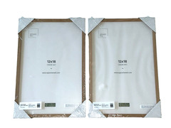 Lot of 2 12×18 Solid Oak Frames by Opposite Wall Co. NEW in box