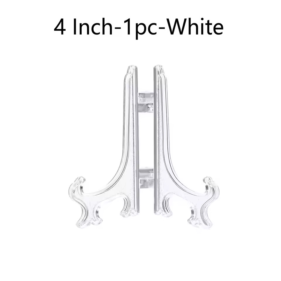 Plastic Acrylic Easels or Stand/Plate Holders to Display Pictures or Other Items