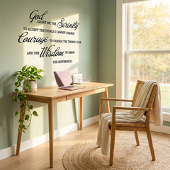 GOD Grant ME The Serenity Prayer Bible Art Quote Vinyl Wall Stickers Decal Décor