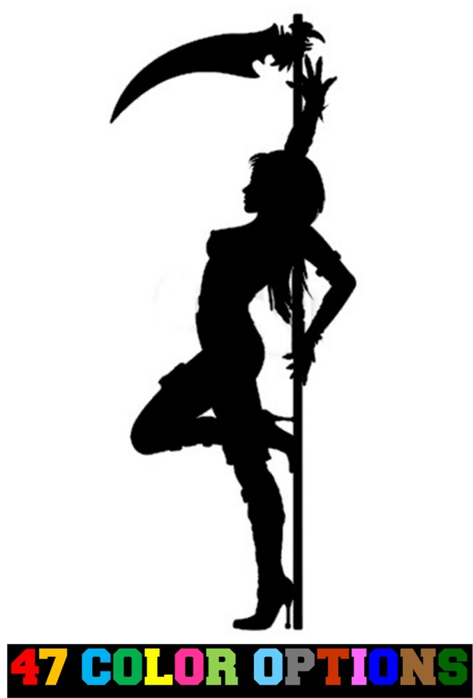 Vinyl Decal Truck Car Sticker Laptop – Adult Pinup Mudflap Girls Sexy Scythe