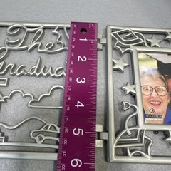 Graduation Frame Double Hinged Brushed Silver Free Standing The Graduate