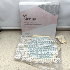 XO, Sienna Felt Message Board 170 Letters etc, 12″ x 10 1/2″Letter NEW OPEN BOX