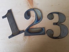 6″ Tall Metal Letters A-Z and Numbers 0-9 FREE SHIPPING