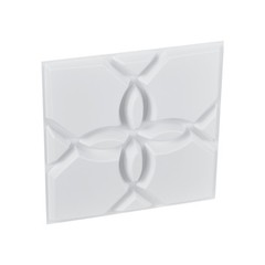 33 Pack White 3D Wall Panels Decorative PVC Tiles 11.8″ X 11.81″ Floral Design