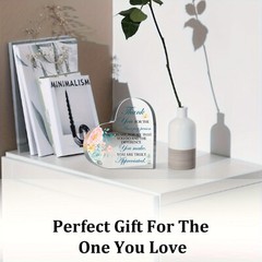 1 PC Inspirational Quotes Gifts Positive Affirmation Acrylic Desktop Decoration