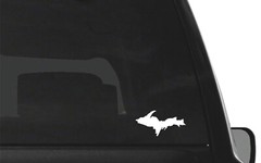 Upper Peninsula Michigan Outline Vinyl Decal Car Window Laptop Sticker