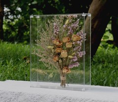 13X16 Acrylic Shadow Box, Assemble Display Case, DIY Tabletop/Wall Mount Display