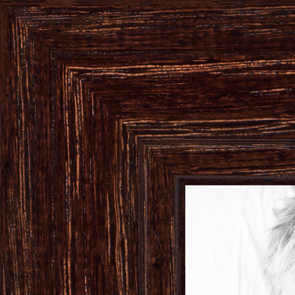 ArtToFrames 1.125″ Custom Poster Frame Brown Walnut Stain on Wood 4106 Large