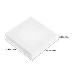 14Pcs Miniature White Canvas Frames Cotton and Wood Durable for Painting Use