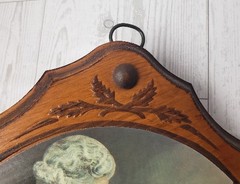 Vintage Grace and Gratitude Wall Decor Wood Plaques Eric Enstrom Praying Couple