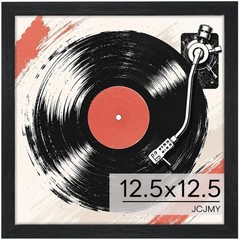 Vinyl Frame Record Frames for the Wall Display Album Covers, Wood 12.5×12.5