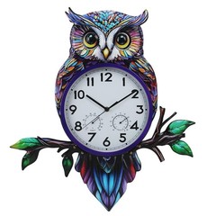 Large Outdoor Wall Clock with Thermometer Humidity Silent No-Ticking