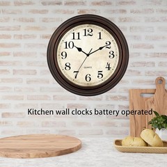 Elegant 12-Inch Vintage Wall Clock – Silent Non-Ticking for Any Room