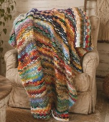 Bohemian Crochet Afghan Blanket Artisan Made 60×80 Earthy Rustic Textured Throw