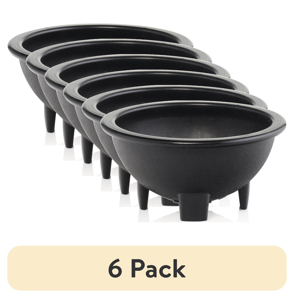 (6 pack 10 oz Small Black Salsa Serving Dish