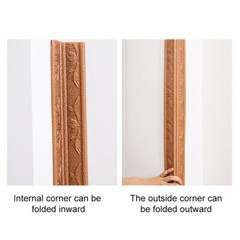 8cm Self Adhesive Ceiling Corner Line Border Skirting Waist Line Wall Trim Decor