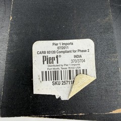 Pier 1 Imports 3″x3″ Free Standing Hanging Photo Picture Frame Rustic Faux Stone