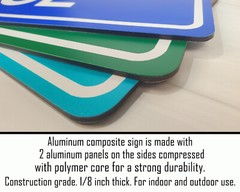 Custom Name Sign Aluminum Street Sign Personalized Sign Plate New Vintage ACW01