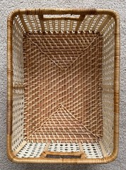 The Container Store Small Rattan Baskets (Set of 3)