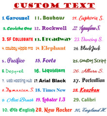 Custom Text Vinyl Lettering Personalized Window Decal Sticker Car Truck Glass