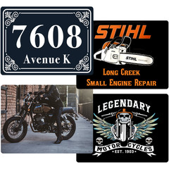 8×12 Custom Metal Signs 12×16 Personalized Iron Sign Vertical or Horizontal