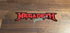 MEGADETH 1 Logo Shape Acrylic Plastic Sign 1/8″ thick Wall Decor Man Cave