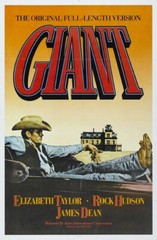 Giant James Dean Liz Taylor Rock Hudson movie poster print 18×12 inches