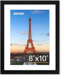 8×10 Picture Frame 1 Pack, Photo Frame with HD Plexiglass, Display Pictures
