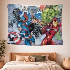 Comic Superhero Art, Spiderman Action Art, Iron Man Hulk Thor Captain America